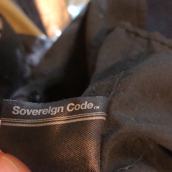 Sovereign Code big boys medium size 10-12 solid black button down shirt - Picture 11 of 11